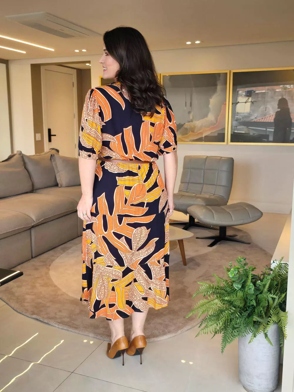 CHEMISE EVASÊ AMARELO