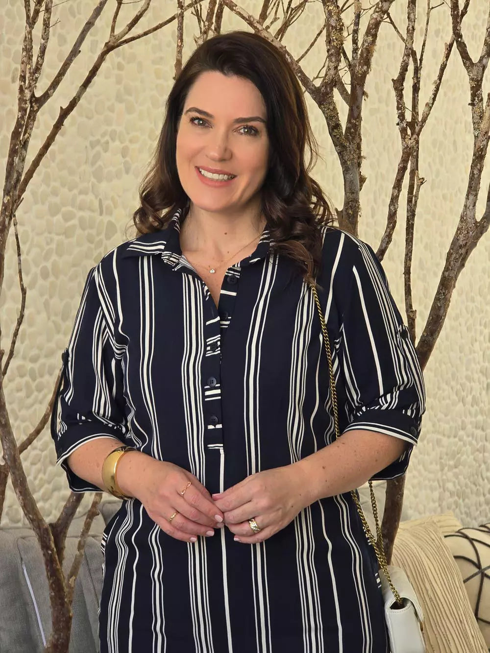 VESTIDO CHEMISE MANGA 3/4