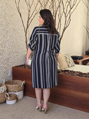 VESTIDO CHEMISE MANGA 3/4