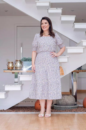 VESTIDO MAXI MIDI COM MARIAS BRANCO