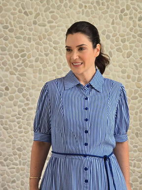 CHEMISE COM MARIAS AZUL