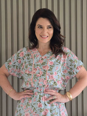 VESTIDO MIDI COM SIANINHA