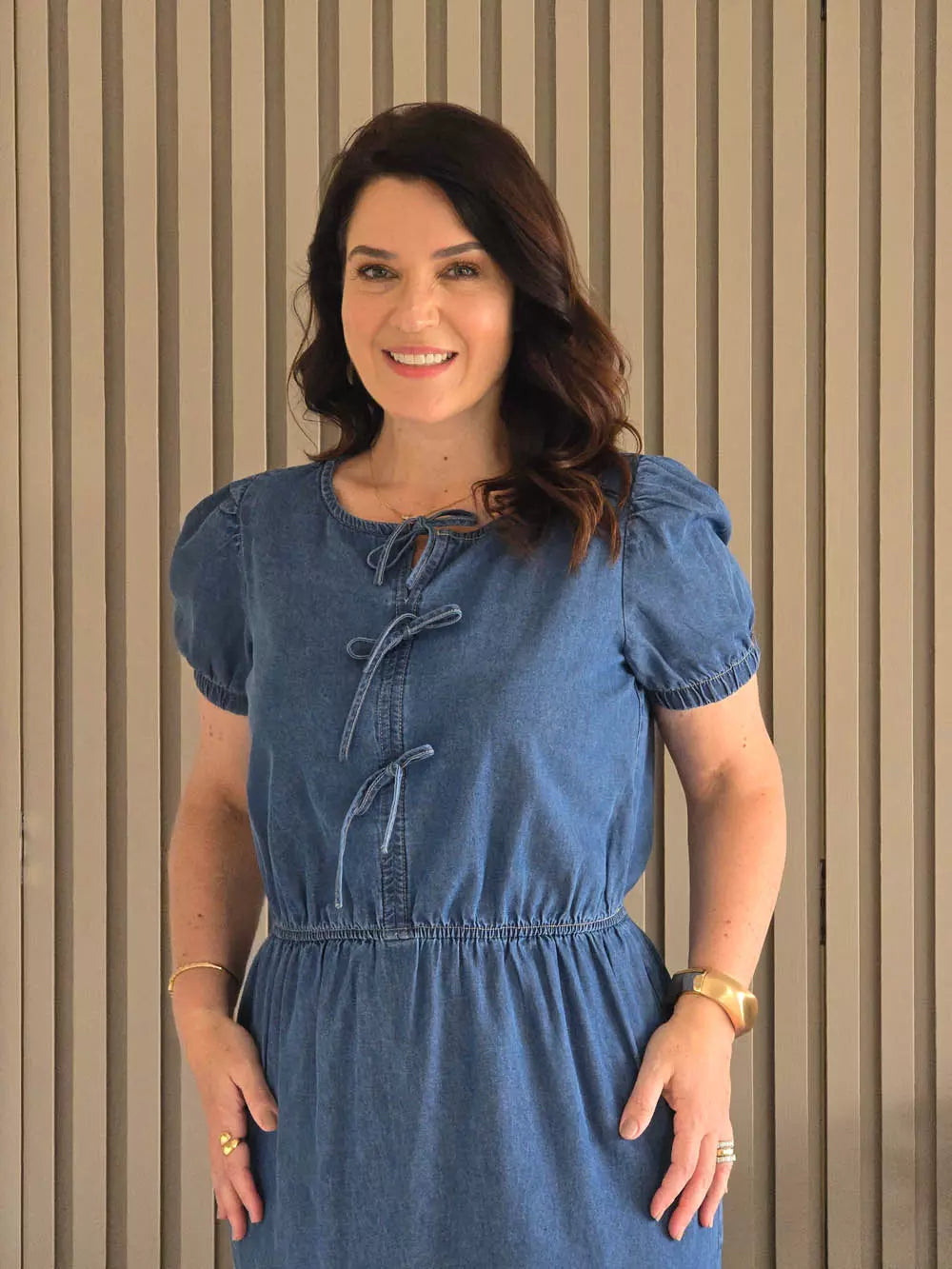 VESTIDO COMFY COM MARIAS AZUL