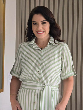 CHEMISE COM FAIXA NA CINTURA