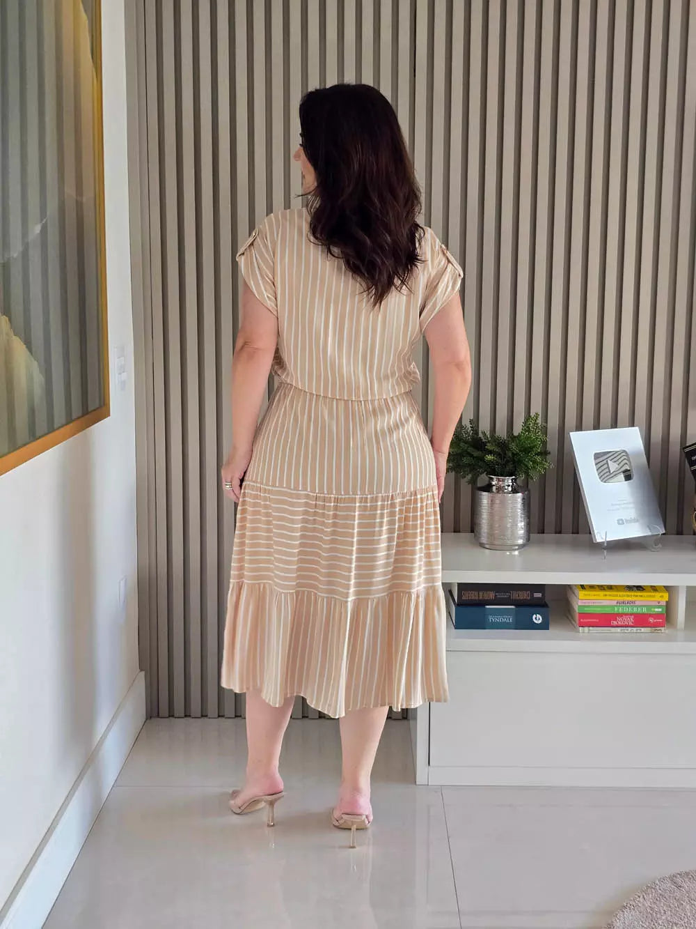 CHEMISE MANGA JAPONESA COM MARIAS